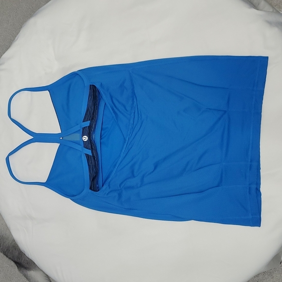 Lululemon CYB tank cornflower/wee from space October inkwell size 8 - Picture 7 of 10